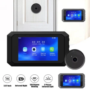3.97inch Video Door Viewer 2MP 135°Viewing IR Night PIR Peephole Camera 1080P US - Picture 1 of 24