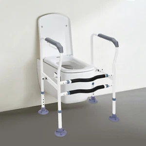 Elderly Bathroom Support Toilet Safety Rails Handrails Handicap Grab Bars Rails - Picture 1 of 9
