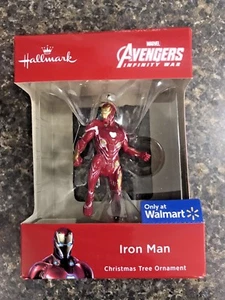 Hallmark Walmart 2018 exclusivo Marvel Iron Man adorno de Navidad caja roja nuevo en caja  - Imagen 1 de 3