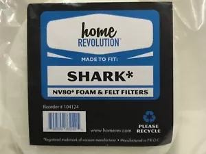 XFF80 Schaumstoff & Filz Staubsauger Filter Set für Shark Navigator NV70 NV80 NV90 UV420 - Bild 1 von 4