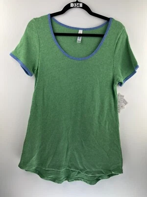 NEW LuLaRoe XS Classic T Shirt - Solid Knit Cotton Blend w Neck Sleeve Ringer - Image 1 of 4
