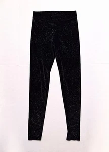 Vintage Y2K Victoria's Secret PINK Black Sparkle Yoga Pants Size Small Petite - Picture 1 of 6