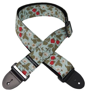 Daiking Gitarrengurt mit Erdbeere und Blumenmuster, Made in Japan_ - Bild 1 von 7