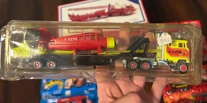 Majorette Super Movers Plane Transport 600 Series HTF #601 Airplane & Flatbed JT - Bild 1 von 2