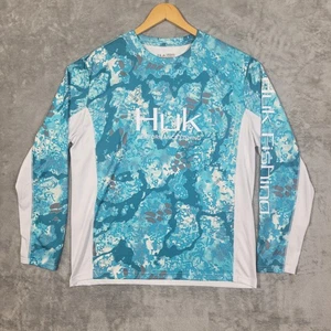 Camisa de pesca de manga larga Huk Performance para hombre grande Kryptek Obscura camuflada - Imagen 1 de 9