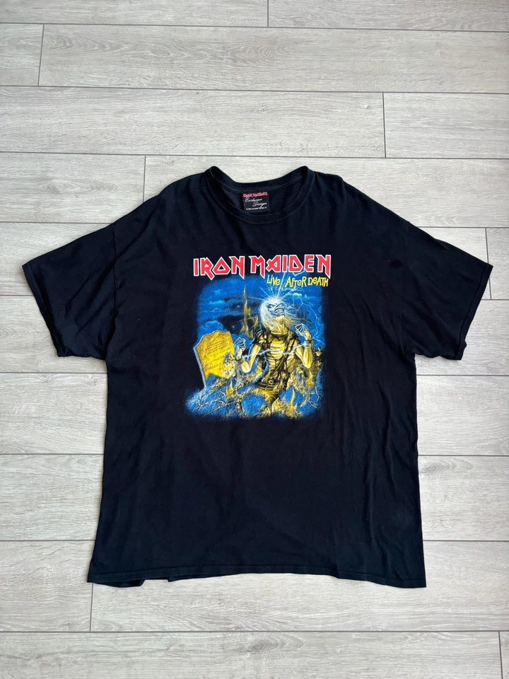 Camiseta Iron Maiden Live After Death Gildan diseño exclusivo mercancía para hombre 2XL Foto 1 de 4