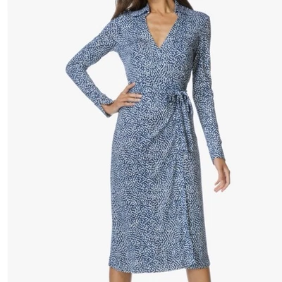 Vestido Diane Von Furstenberg Cybil en Cuentas Pavo Real Seda Talla 14 Foto 1 de 4