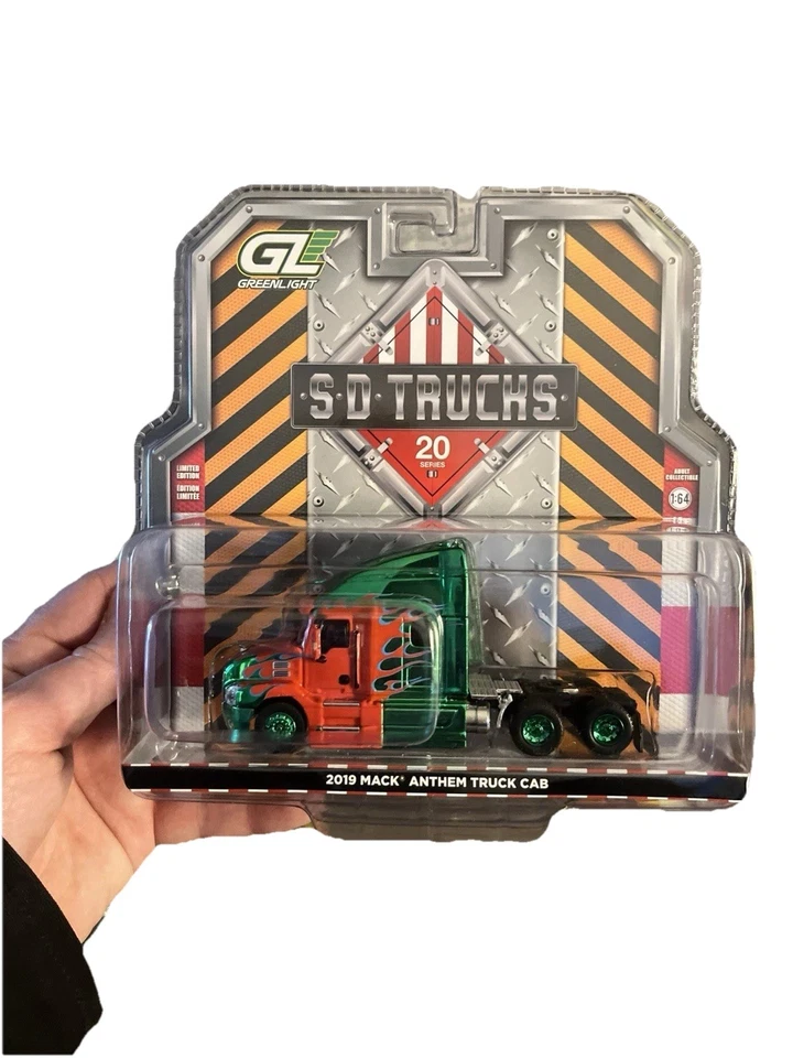 Greenlight 2019 Mack Anthem SD 卡车 Green Chase — 第 1/1 张图片