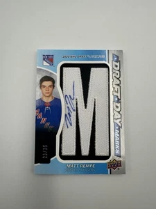 Juego 2024-25 SP Usado Draft Day Marks #DDMMR Matt Rempe 23/35 RPA Letra “M” RC - Imagen 1 de 6