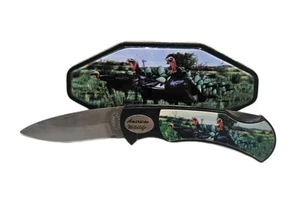 Frost Cutlery American Wildlife Wild Turkey Lockback Pocket Knife 7" in Tin - Picture 1 of 5