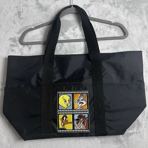 WB Looney Tunes Large Tote Bag Bugs Bunny Daffy Tweety & Tasmanian Devil Cartoon - Picture 1 of 10