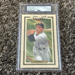 Yogi Berra Autographed Perez Steele Master Works Galleries PSA Slabbed HOF - Picture 1 of 3
