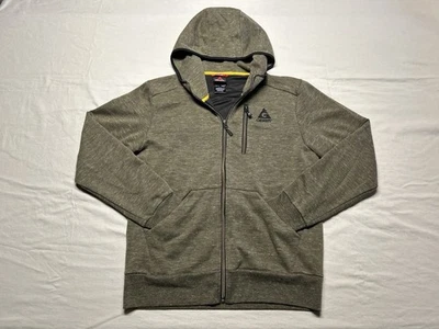 Gerry Men’s Small Full Zip Jacket Olive Green Stretch Warm Pocket Logo Outdoor - Image 1 of 4