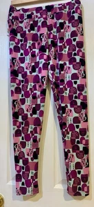LuLaroe bunt lila groß und kurvig Leggings passt Damengröße 12-18 - Bild 1 von 8