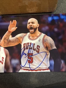 Carlos Boozer Autographed / Signed 8x10 Photo Duke Chicago Bull Jazz - Picture 1 of 1