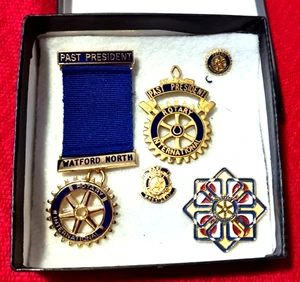 Rotary - Watford North Past President - various breast jewel and pins as shown - Picture 1 of 1