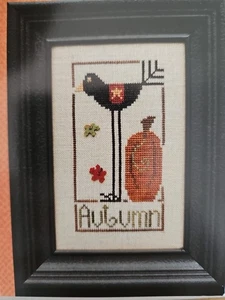 Cuore in Mano AUTUMN BIRD Wee One X-Stitch Pattern & Button Pack Cecilia Turner - Foto 1 di 4