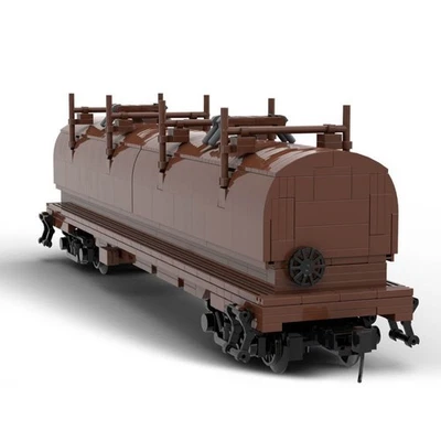 Hot Sale Coil Car Conrail Retro Train Model 966 Pieces Building Toys Set - Image 1 of 4