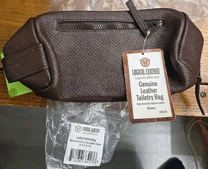 Logical Leather Toiletry Bag for Men - Best Gift for Men - Premium Genuine... - Picture 1 of 5