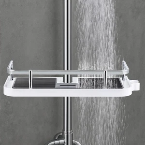 Duschablage Ohne Bohren 2 Artikel Duschregal Ohne Bohren Duschkorb Zum - Bild 1 von 7