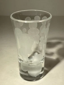 Disney Parks Mickey Mouse Head Mickey Ears Frosted Etched Shot Glass Shooter - Picture 1 of 24