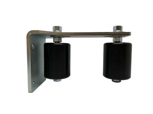 Rodillos guía de puerta deslizante 3" L soporte negro duro nailon para puertas correderas - Imagen 1 de 6
