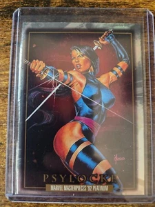 2024 Marvel Masterpieces '92 Platinum Psylocke Holofoil SSP #65 - Picture 1 of 2