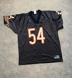 VTG Brian Urlacher #54 Chicago Bears ADIDAS Navy Graphic Jersey Size L - Picture 1 of 12