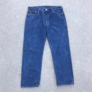 Vintage 2000 Levi's 501 38x30 Med Wash Straight Leg Denim jeans Actual 36x29 Mex - Picture 1 of 9