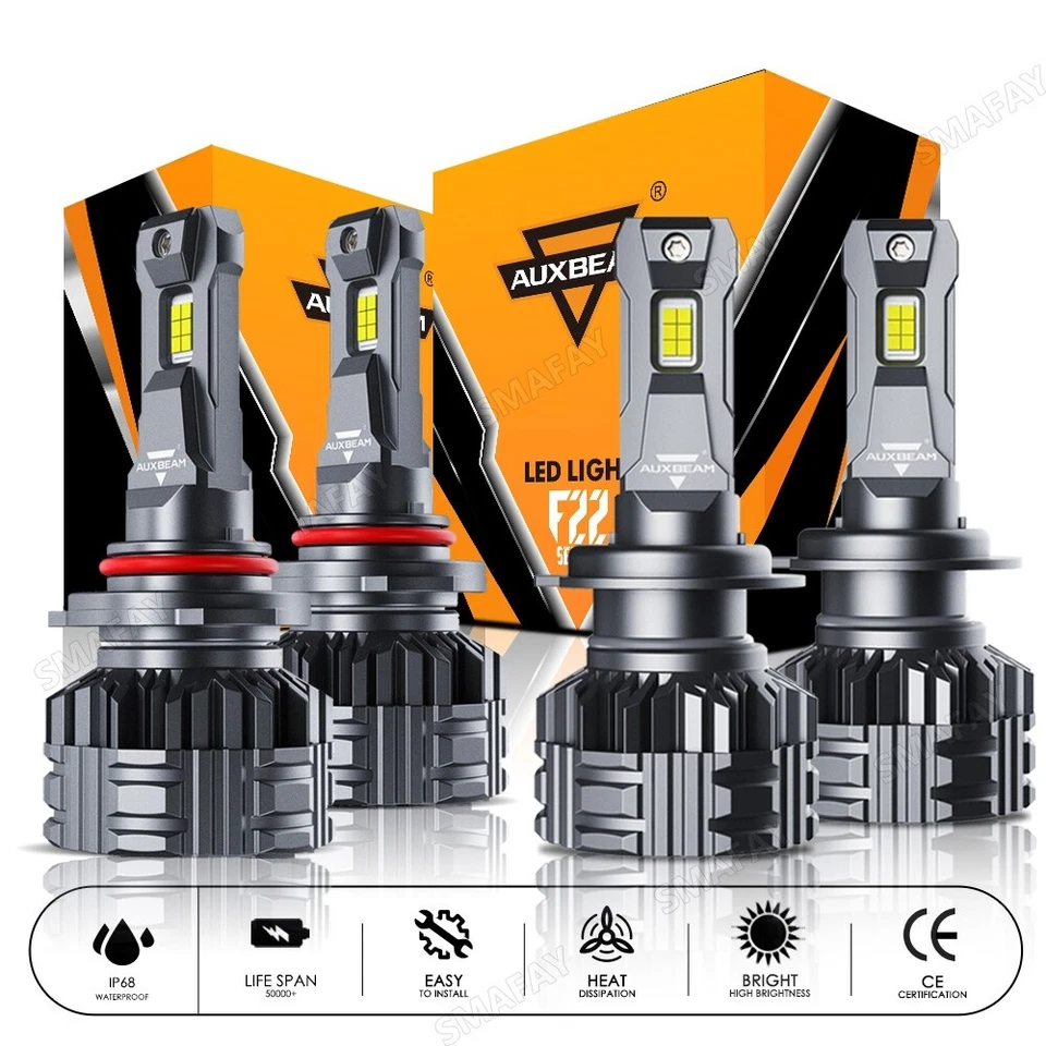 Faro LED alto bajo 6000 k para Mazda Protege5 2002-2003 AUXBEAM Canbus Foto 1 de 4