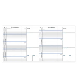 AGENDA QUO VADIS - MINIBEST IMPALA NERO-ROSSO-BLU - Foto 1 di 1