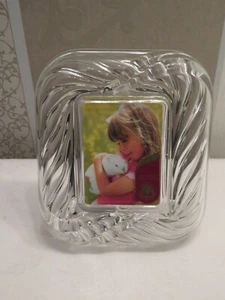 Hübscher Bilderrahmen Walther Glas Kristallglas mit Aufsteller Bild 7,5 x 5,5 cm - Bild 1 von 7