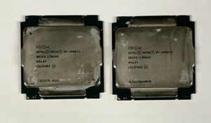 Matching Pair Intel Xeon E5-2699 v3 18-Core 2.30GHz 45MB LGA2011-3 CPU SR1XD - Photo 1/1