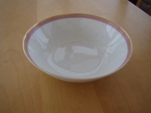 ARZBERG #9896 PINK & GOLD BAND LOT OF 4 FRUIT BOWLS - Picture 1 of 3