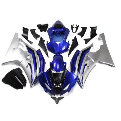 Kit de carenados ABS azul plata para carrocería Yamaha YZF600-R6 2008-2016 09 10 13 Foto 1 de 4