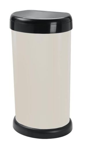 CREAM TOUCH TOP KITCHEN BIN - 42L - MODA BIN WITH LIFT UP LID