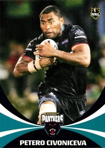 ✺New✺ 2011 PENRITH PANTHERS NRL Card PETERO CIVONICEVA Daily Telegraph