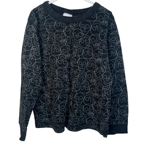 Circo Black & White Skulls Long Sleeve Shirt Top Tee Kids Boys Halloween Punk 5T - Picture 1 of 3