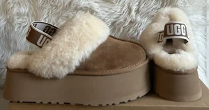 UGG Women's Funkette Slide - Chestnut - Size 12 - Picture 1 of 6
