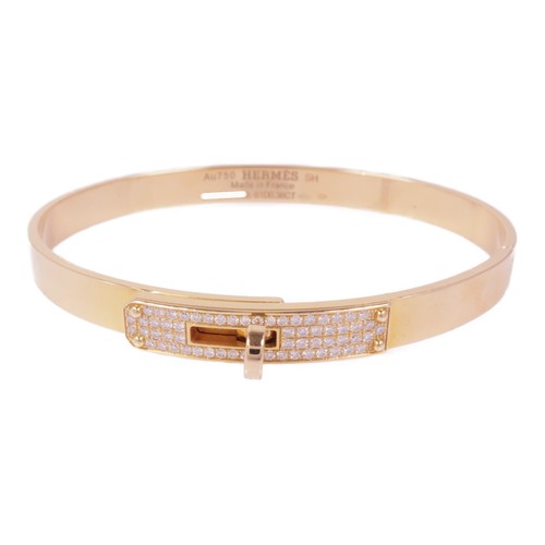 HERMÈS Bracciale HERMES Kelly diamanti oro rosa 18 carati