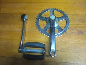 Stahl Kurbelsatz Kurbelgarnitur 44 Zähne Kurbellänge 170 /200mm - Bild 1 von 3