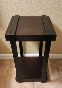 Vintage Wood & Iron Accent Side End Table - Picture 1 of 6
