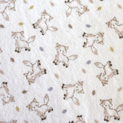 Joann Super Snuggle Flannel - Prewashed - 1 yd - Foxes and Leaves - Image 1 of 2