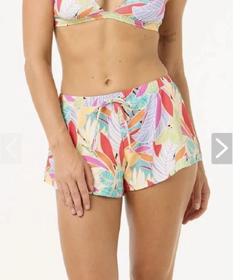 Pantalón Corto Rip Curl Cala Vadella Lycrxa Mujer Rosa Naranja Mediano Nuevo con Etiquetas $54 Foto 1 de 4