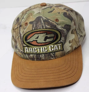 Vintage Arctic Cat Camo Adjustable Vintage Thief River USA Hat Cap Snowmobile - Bild 1 von 5