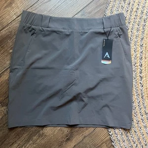 Antigua Bella SKORT Skirt Short Gray Golf Pickleball Activewear Women's Size XL - Picture 1 of 5