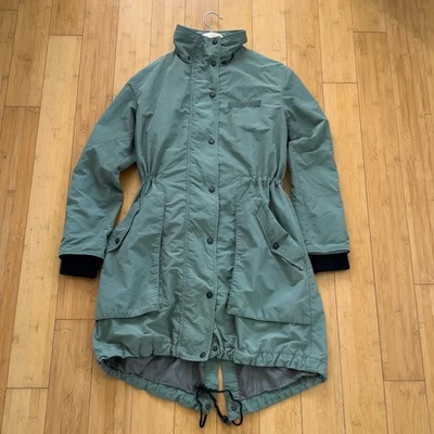 Chaqueta Parka Vintage Rag & Bone Mujer Pequeña Verde Militar Acolchada Lana Merino Foto 1 de 4