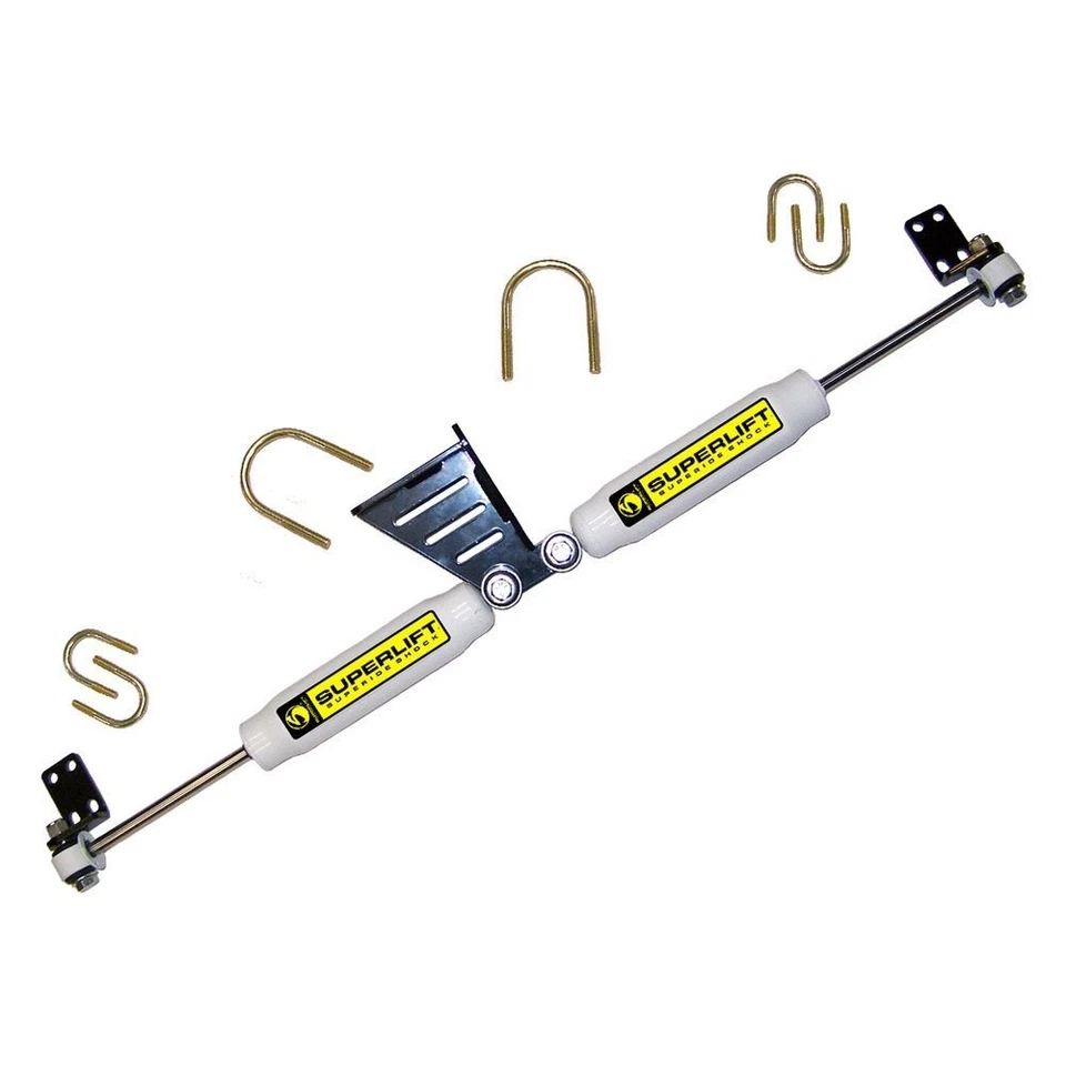 For Jeep Wrangler JK 18 Superide Hydraulic Dual Steering Stabilizer Complete Kit Foto 1 de 2