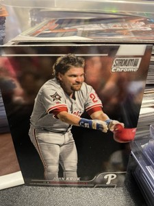 John Kruk 2022 Topps Stadium Club CHROME Baseball Card #19 Philadelphia Phillies