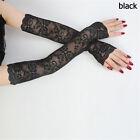 Lace Ice Arm Cuffs Arm Cover Fingerless Driving Gloves Arm Sleeve Mittens